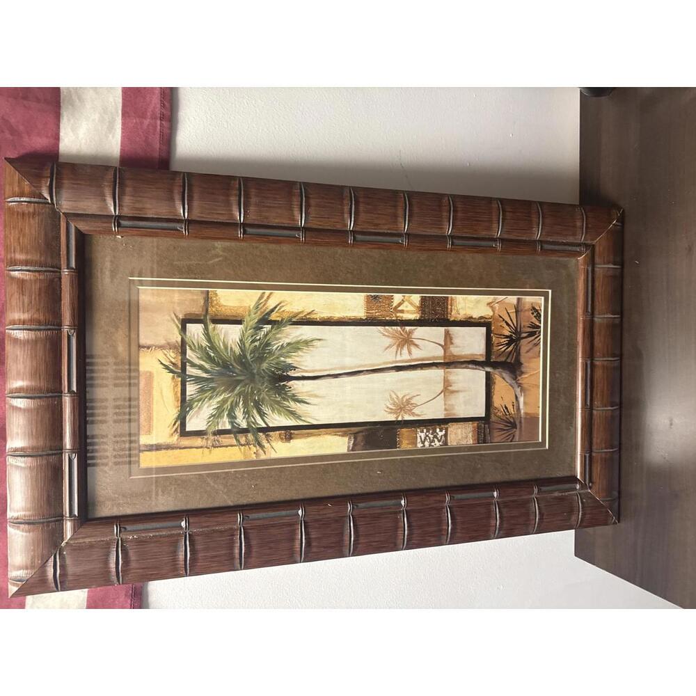 Palm tree picture with frame